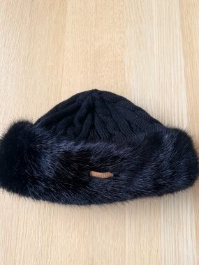 Barts Faux Fur Lined Cable Knit Hat